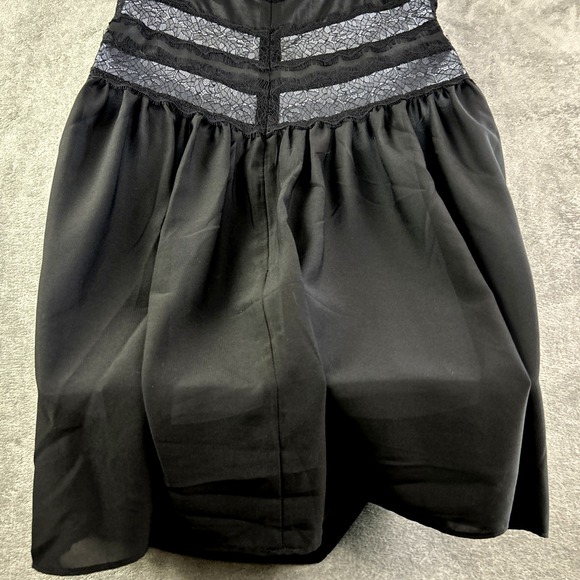 Blacklist by Lip Service XL 38" Black Slip Dress BabyDoll Whimsigoth Fairy VTG - Picture 14 of 16